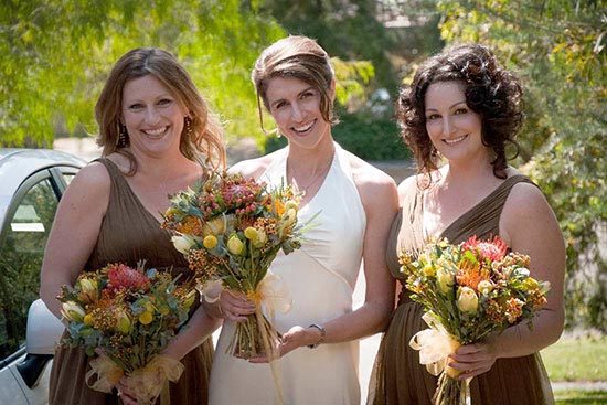 bridesmaids at trentham wedding